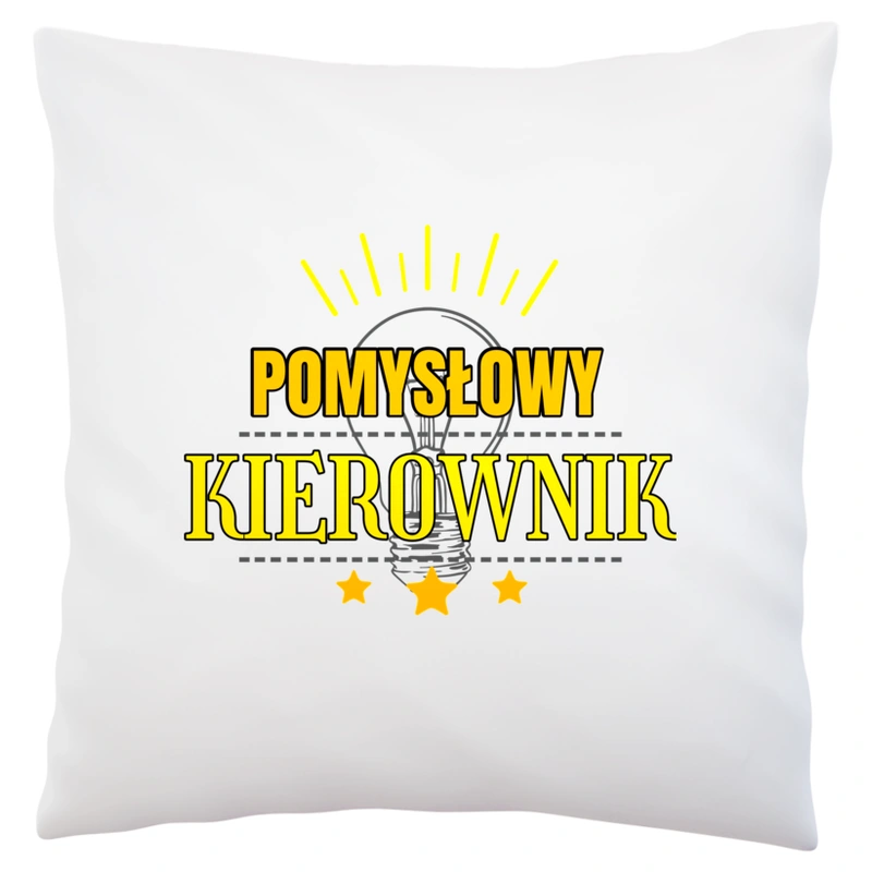 Pomysłowy Kierownik - Poduszka Biała