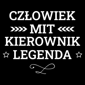 Kierownik Mit Legenda Człowiek - Torba Na Zakupy Czarna