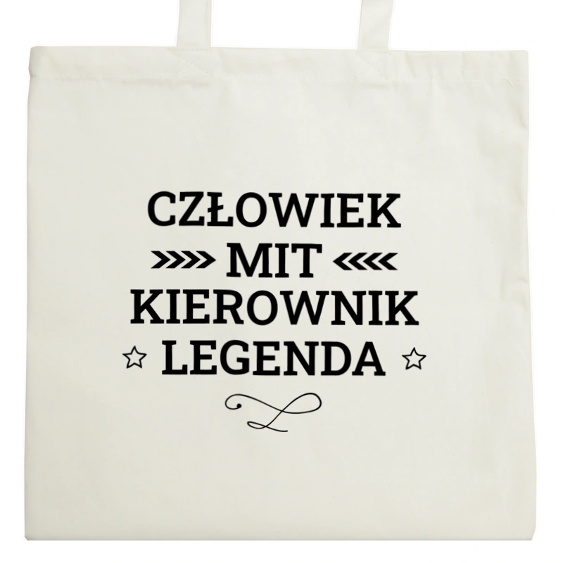 Kierownik Mit Legenda Człowiek - Torba Na Zakupy Natural