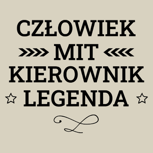 Kierownik Mit Legenda Człowiek - Torba Na Zakupy Natural