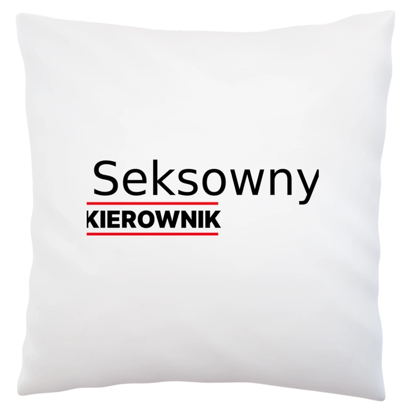 Seksowny Kierownik - Poduszka Biała