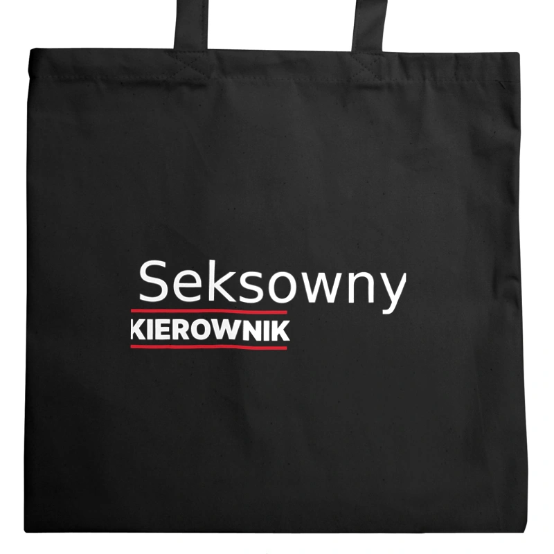 Seksowny Kierownik - Torba Na Zakupy Czarna