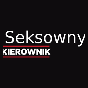 Seksowny Kierownik - Męska Bluza z kapturem Czarna