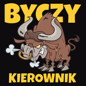 Byczy Kierownik - Męska Bluza Czarna