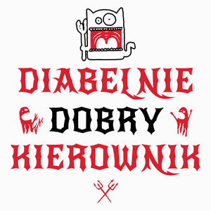 Diabelnie Dobry Kierownik - Poduszka Biała