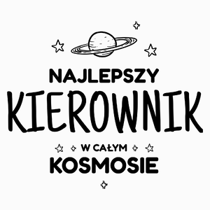 Najlepszy Kierownik W Kosmosie - Poduszka Biała