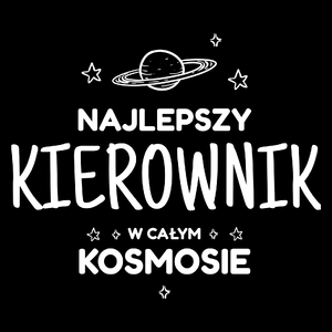 Najlepszy Kierownik W Kosmosie - Torba Na Zakupy Czarna