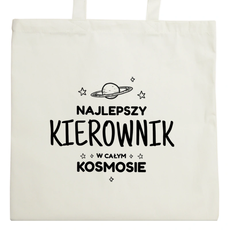 Najlepszy Kierownik W Kosmosie - Torba Na Zakupy Natural