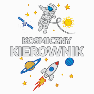 Kosmiczny Kierownik - Poduszka Biała