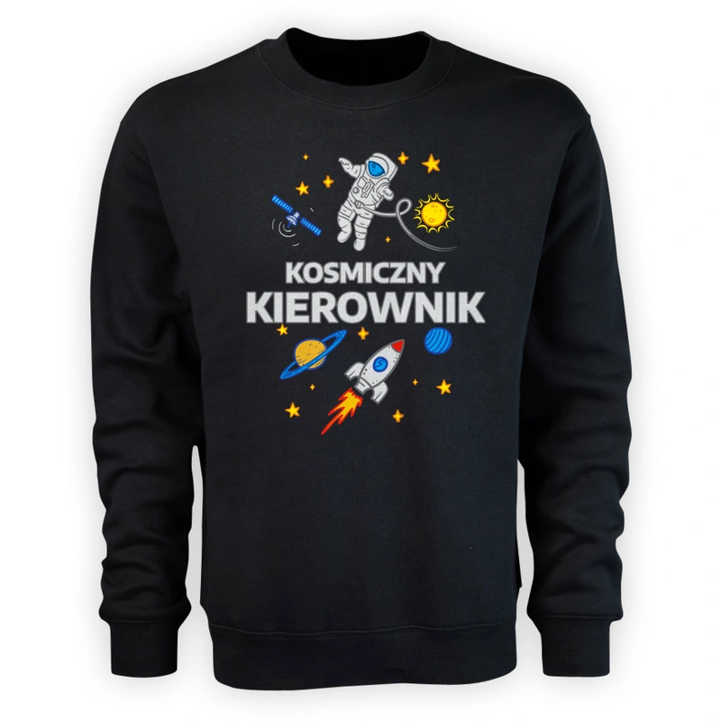 Kosmiczny Kierownik - Męska Bluza Czarna