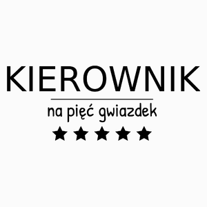 Kierownik Na 5 Gwiazdek - Poduszka Biała