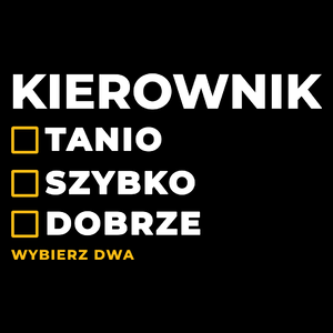 Szybko Tanio Dobrze Kierownik - Torba Na Zakupy Czarna