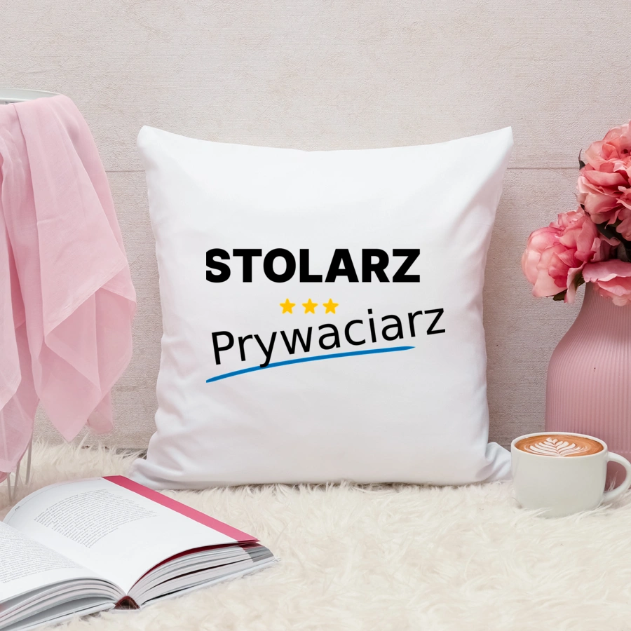 Stolarz Prywaciarz - Poduszka Biała