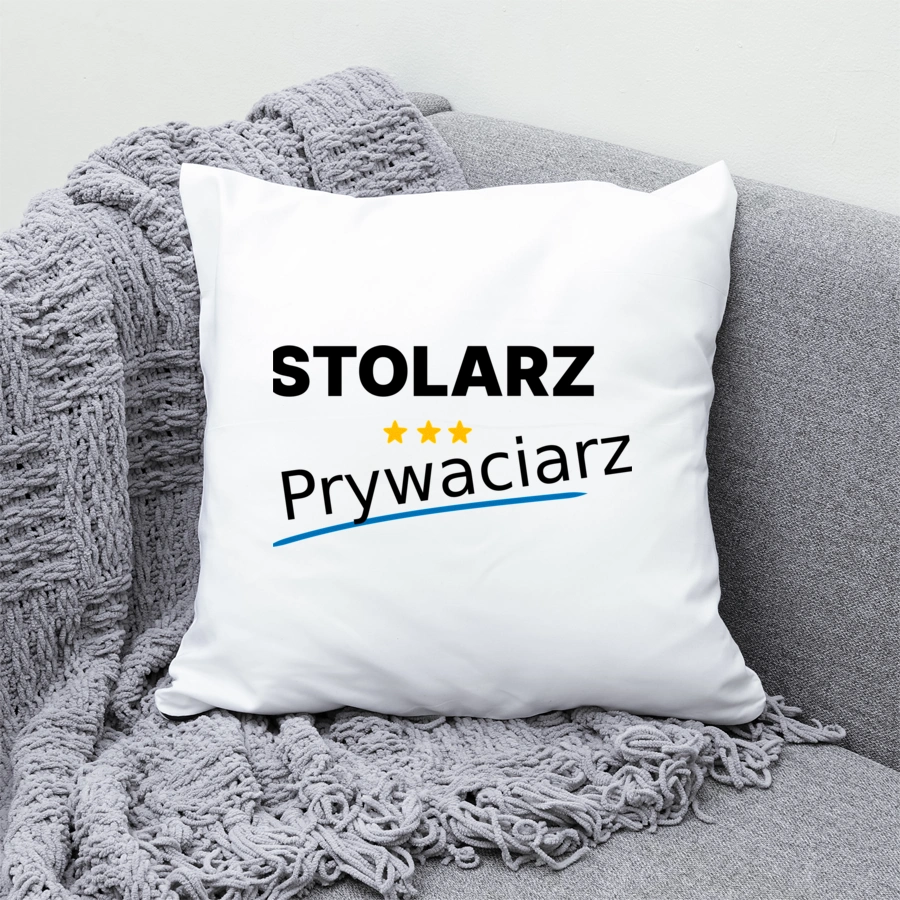 Stolarz Prywaciarz - Poduszka Biała