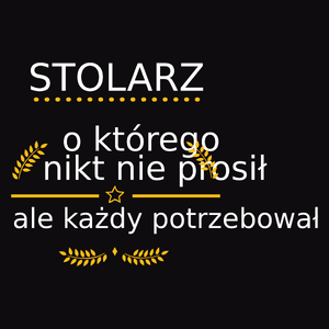 Stolarz Którego Każdy Potrzebował - Męska Bluza z kapturem Czarna