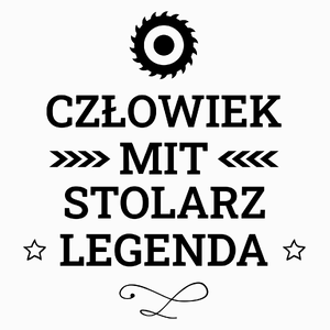 Stolarz Mit Legenda Człowiek - Poduszka Biała