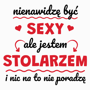 Sexy Stolarz - Poduszka Biała