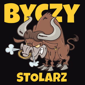 Byczy Stolarz - Męska Bluza z kapturem Czarna