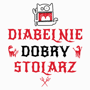 Diabelnie Dobry Stolarz - Poduszka Biała