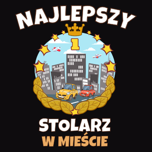 Najlepszy Stolarz W Mieście - Męska Bluza z kapturem Czarna