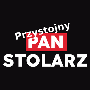 Przystojny Pan Stolarz - Męska Bluza z kapturem Czarna