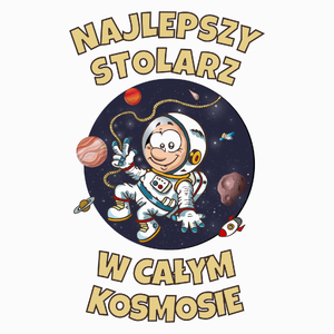 Najlepszy Stolarz W Całym Kosmosie - Poduszka Biała