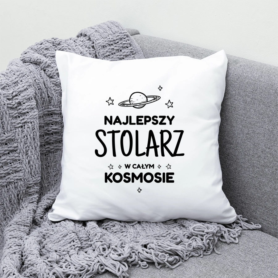 Najlepszy Stolarz W Kosmosie - Poduszka Biała