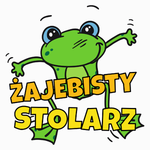 Żajebisty stolarz - Poduszka Biała