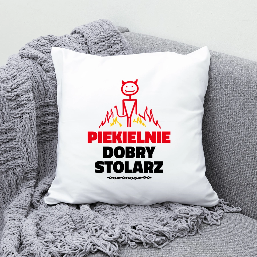 Piekielnie Dobry Stolarz - Poduszka Biała