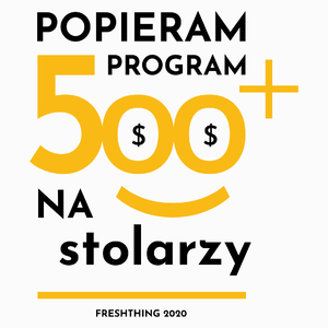 Program 500 Plus Na Stolarzy - Poduszka Biała