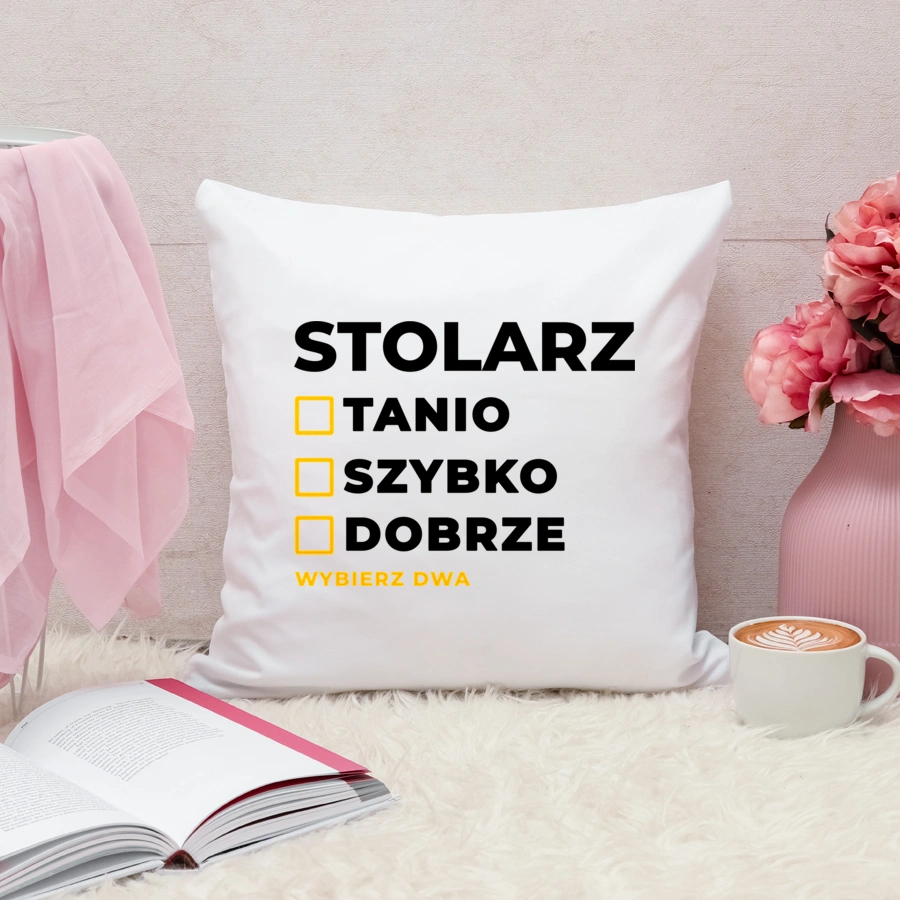 Szybko Tanio Dobrze Stolarz - Poduszka Biała