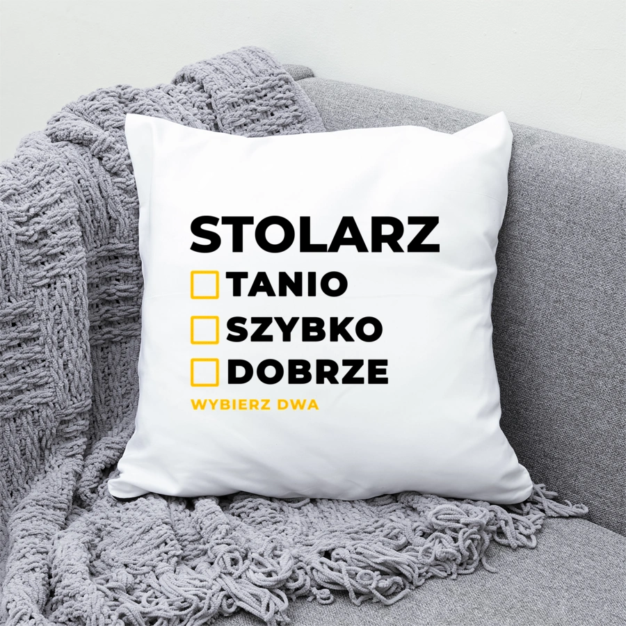 Szybko Tanio Dobrze Stolarz - Poduszka Biała