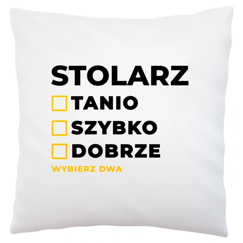 Szybko Tanio Dobrze Stolarz - Poduszka Biała