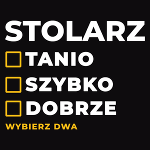 Szybko Tanio Dobrze Stolarz - Męska Bluza z kapturem Czarna