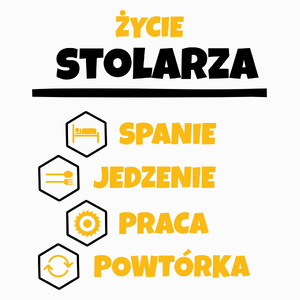 Stolarz - Spanie Jedzenie - Poduszka Biała