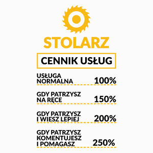 Stolarz - Cennik Usług - Poduszka Biała