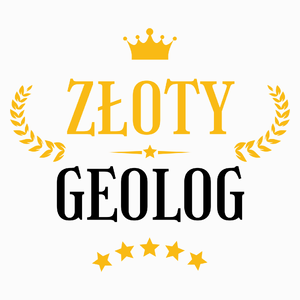 Złoty Geolog - Poduszka Biała