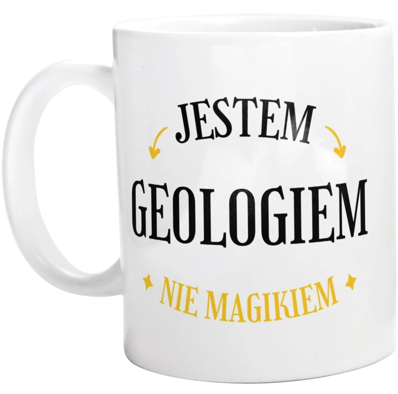 Jestem Geologiem Nie Magikiem - Kubek Biały