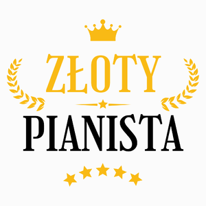 Złoty Pianista - Poduszka Biała