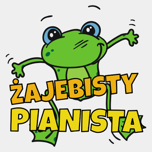 Żajebisty Pianista - Męska Koszulka Biała