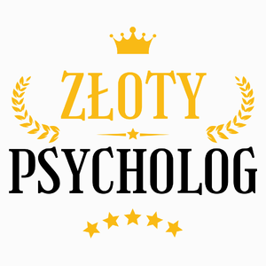 Złoty Psycholog - Poduszka Biała