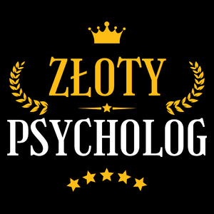 Złoty Psycholog - Torba Na Zakupy Czarna