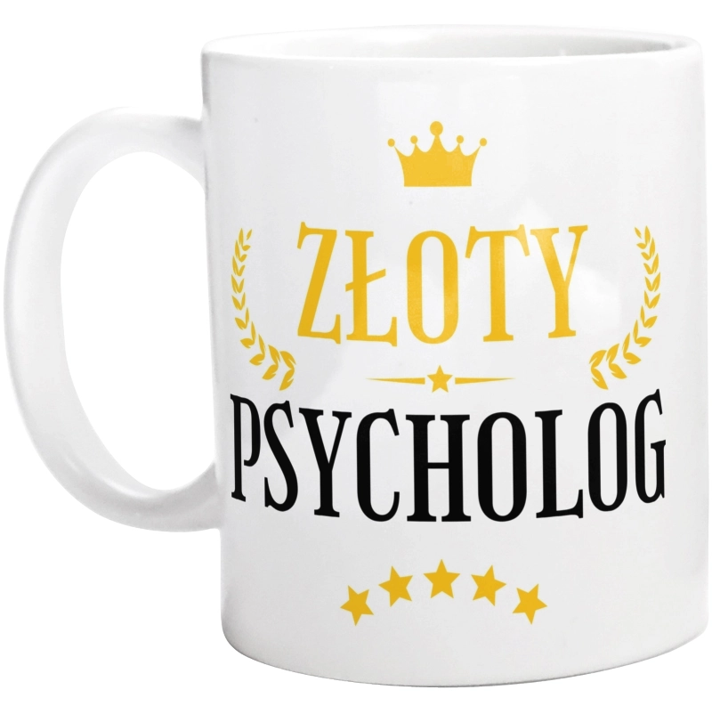 Złoty Psycholog - Kubek Biały