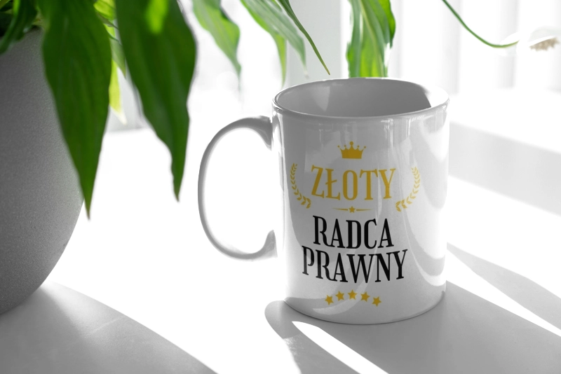 Złoty Radca Prawny - Kubek Biały