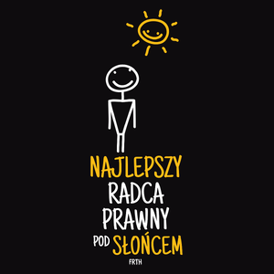 Najlepszy Radca Prawny Pod Słońcem - Męska Koszulka Czarna