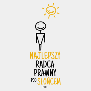 Najlepszy Radca Prawny Pod Słońcem - Męska Koszulka Biała