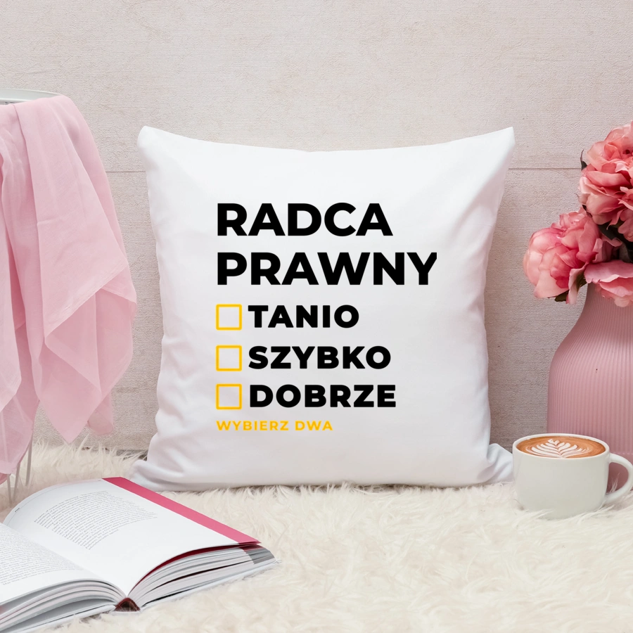 Szybko Tanio Dobrze Radca Prawny - Poduszka Biała