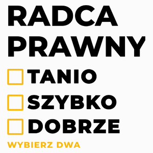 Szybko Tanio Dobrze Radca Prawny - Poduszka Biała