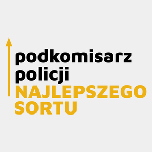 Podkomisarz Policji Najlepszego Sortu - Męska Koszulka Biała