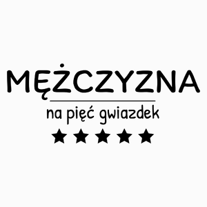 Mężczyzna Na 5 Gwiazdek - Poduszka Biała